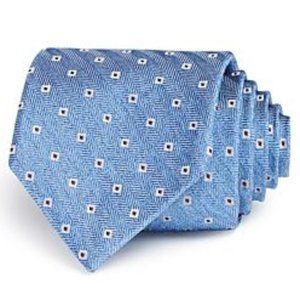Ledbury Dunmore Tie Cadet Blue Silk